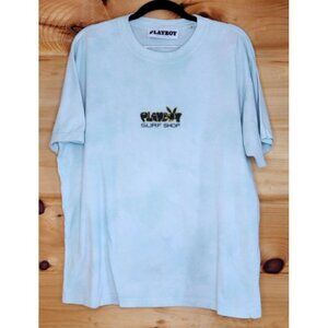 PacSun Playboy Bunny Surf Shop Mint Green White Tie-Dye Tee Mens Size Medium
